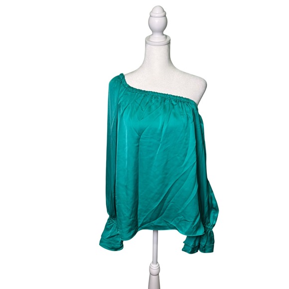 RAMY BROOK Murphy Off the shoulder Top In Oasis Women's Size Small NWT - Picture 3 of 8